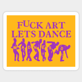 Madness - Lets Dance 80s Vintage Retro Collector Purple Sticker